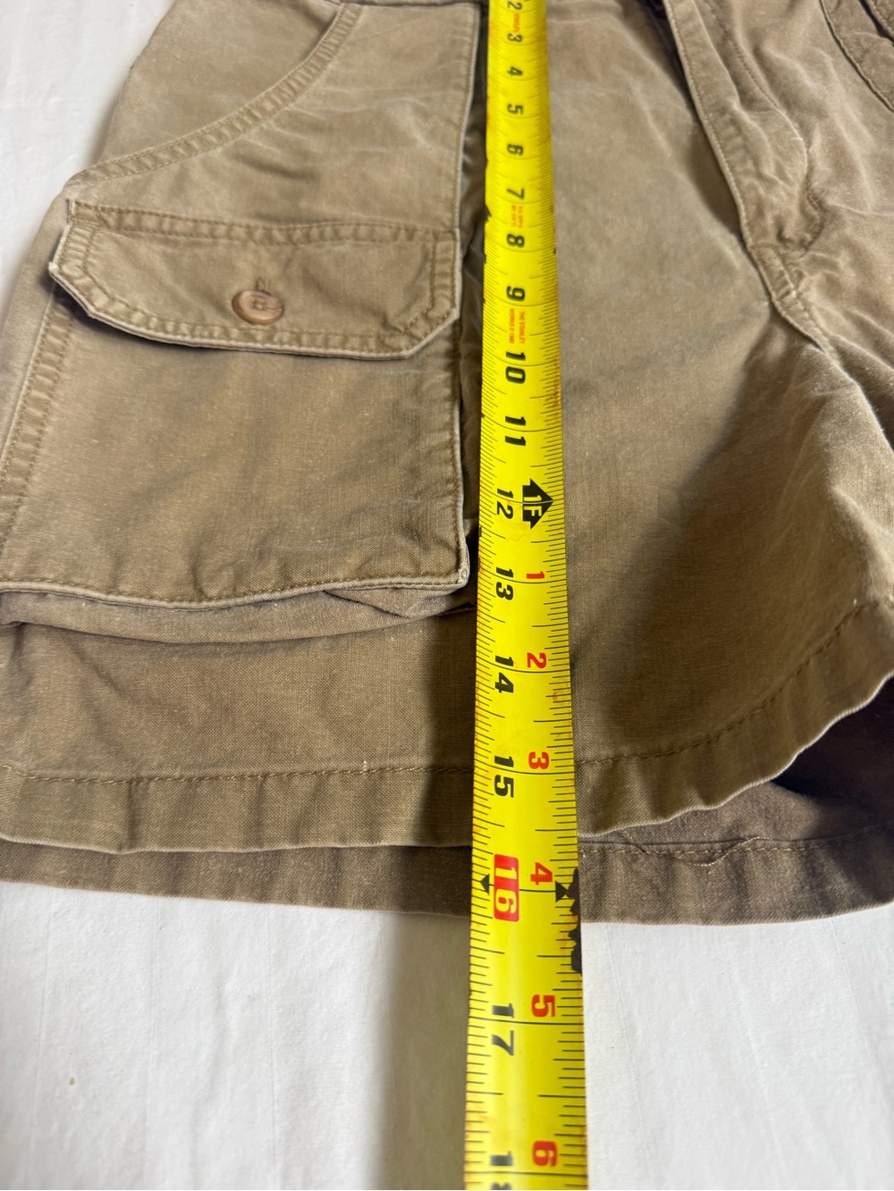 VTG 80s Banana Republic Travel Safari Cargo Shorts 29 British Hong Kong Khaki - Picture 4 of 8